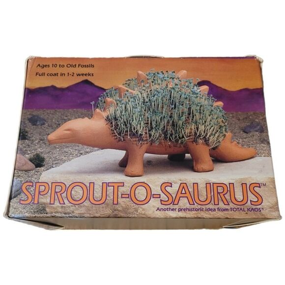 Vintage Terra Cotta Planter Sproutosaurus Prehistoric Dinosaur Planter Pot 1993 - Picture 3 of 6